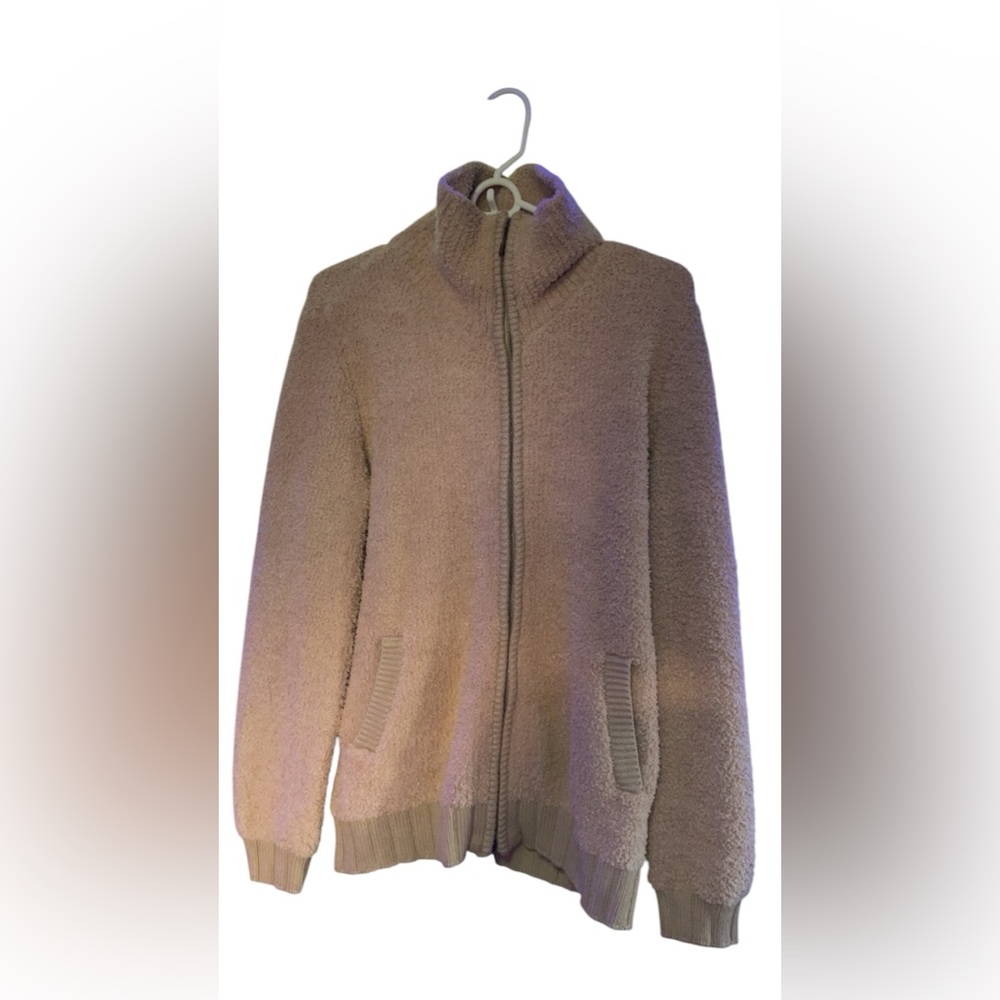 Soft Surroundings tan  Teddy Jacket